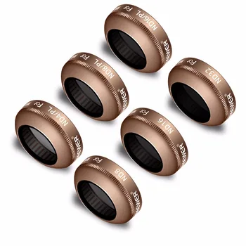 

Neewer 6 Pieces Complete Lens Filter Kit for DJI Mavic Pro(Gold/Black)