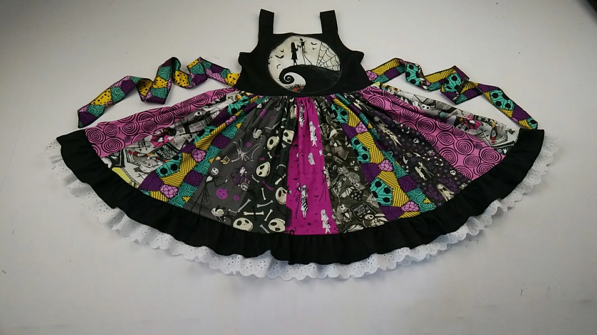 

2019 nightmare before christmas halloween twirl girl dress super popular dress
