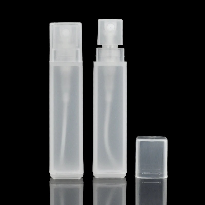 20 Pieces/Lot 10ML Mini Portable Square Plastic Perfume Bottle With