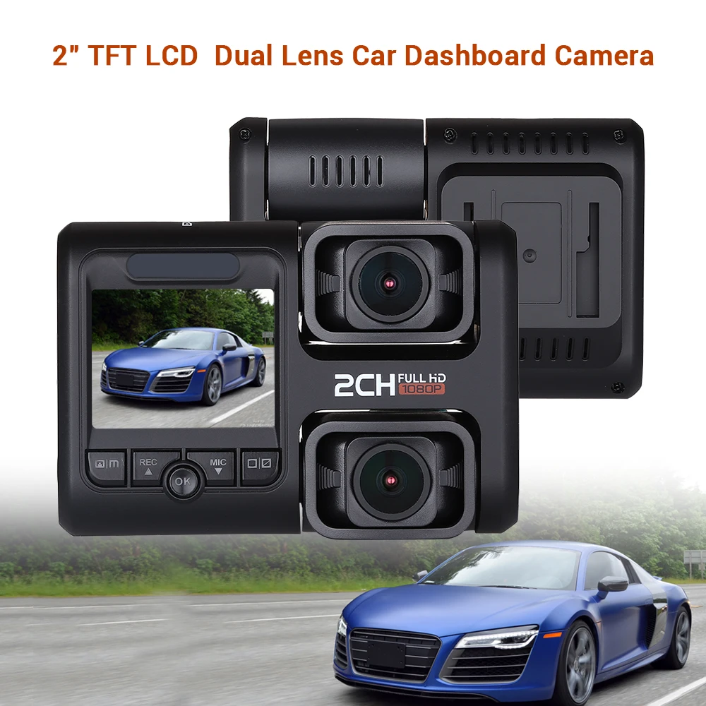 Автомобильный видеорегистратор с wi fi и gps двойной объектив sony IMX323 Cam 1080 p Dvr