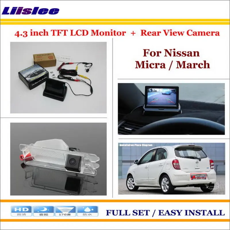 

Car Rearview Camera + 4.3" LCD Screen Monitor = 2 in 1 Parking Assistance System - For Nissan Micra / March