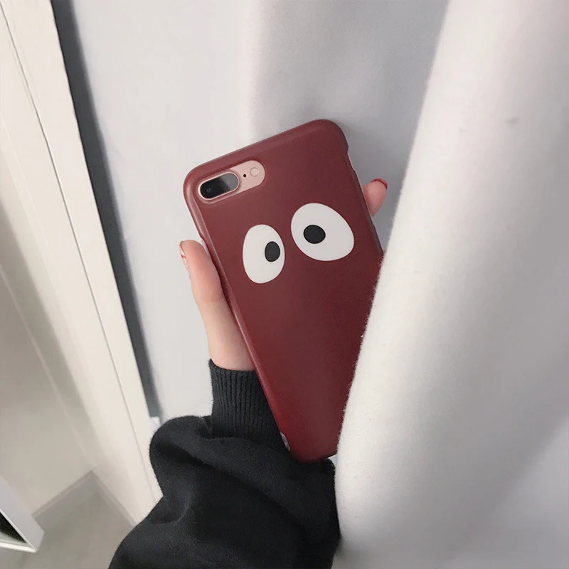 Супер Qute Big Eyes Tumblr чехол для iPhone 6 6s 6Plus Plus задняя крышка мобильного 3d телефона 7 8 plus