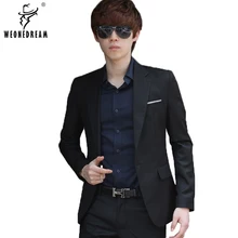 WEONEDREAM Новая мода slim fit мужской повседневный Блейзер, мужские костюмы для tide мужские 5 цветов Размер s M L XL XXL XXXL