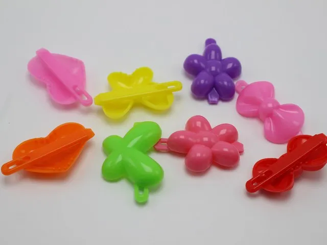 40 смешанных цветов Ассорти пластиковые мини волосы лягушка заколка зажим, дужка Pin DIY ремесло
