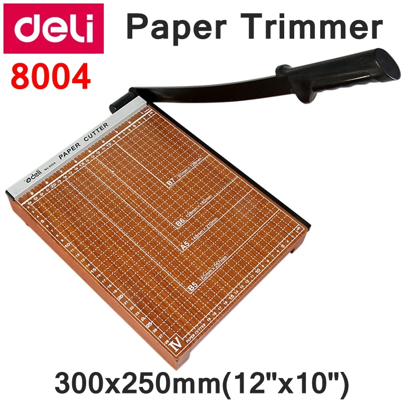 [ReadStar]Deli 8004 Manual paper trimmer size  300x250mm(12x10) large paper trimmer with scaler Paper cutter