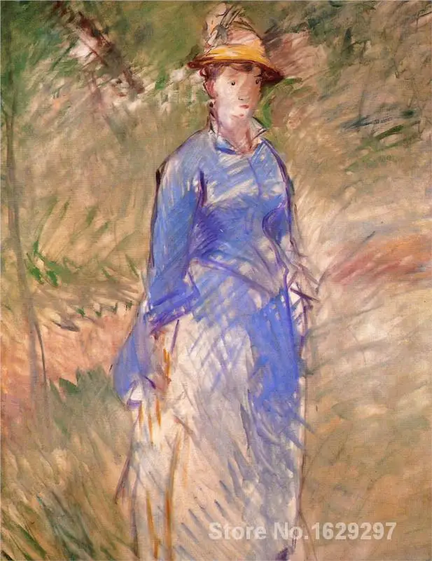 

Young woman in the garden Edouard Manet painting for bedroom decoration High quality