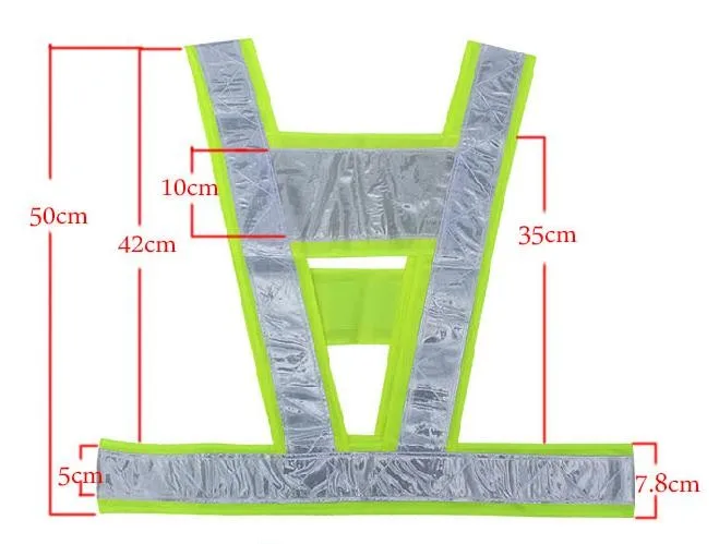 Светоотражающая Предупреждение V стиль жилет Светоотражающая одежда