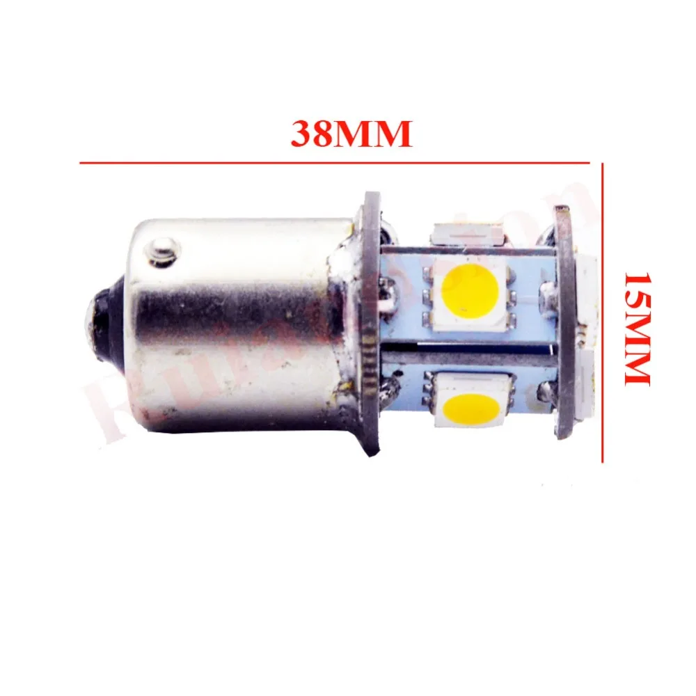 2/4/10 шт./лот теплый белый светодиодный лампы 1156 BA15S P21W 5050 8 чипов авто 4300K Грузовики Автомобильная Противо-Туманная светильник DC24V обратный Поворотная сигнальная лампа