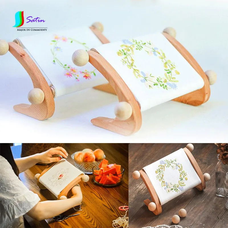 

High-end Small Size Detachable Wooden Embroidery Frame,Three-dimensional Wooden Mini Embroidery Tool Frame S0228L