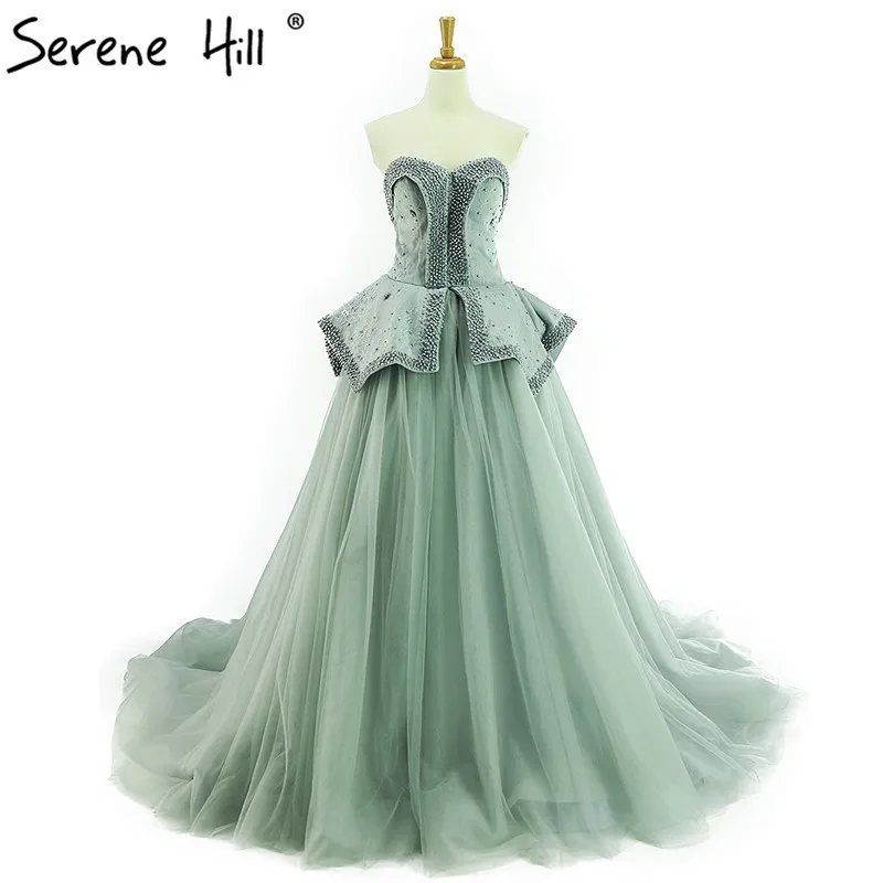 

Ball Gown Pearls Belt Lace Bridal Dress Robe De Mariage Wedding Dresses 2019