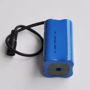 

US 1-2PCS 4400mah 8.4V 7.4V 18650 Rechargeable Lithium ion Battery Pack Li-ion cell for LED fishing flashlight headlight torch