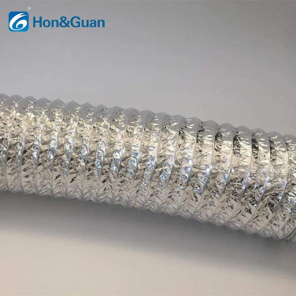 2m 4/6 inch Double Aluminum Foil Exhaust Fan Pipe Ducting Hose Ventilation Flexible Soft Tube for Kitchen Toilet Inline Duct Fan