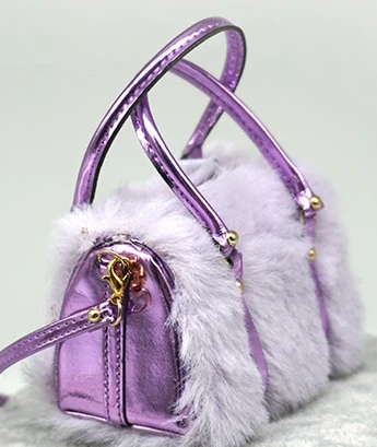 Высокое качество, изысканная дорожная сумка для кукол Blyth, лазерная пуховая ручная сумка для 1/6 BJD 1/4, аксессуары для кукол imda, исходящая сумка - Цвет: purple