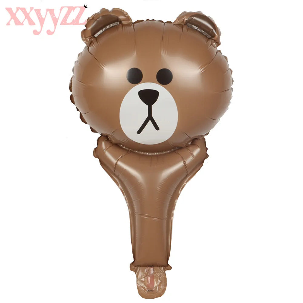 XXYYZZ Free Shipping New Mini Cartoon Animal Baby Cake Aluminum Balloons Birthday Party Balloons Wholesale Children's Toys - Цвет: B-005A