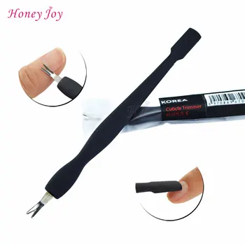 

3pcs/lot Pro Manicure Pedicure Scissors Nail Cuticle Pusher Trimmer Remover Acrylic Handle Nail Art Beauty Tools Cuticle Cutter