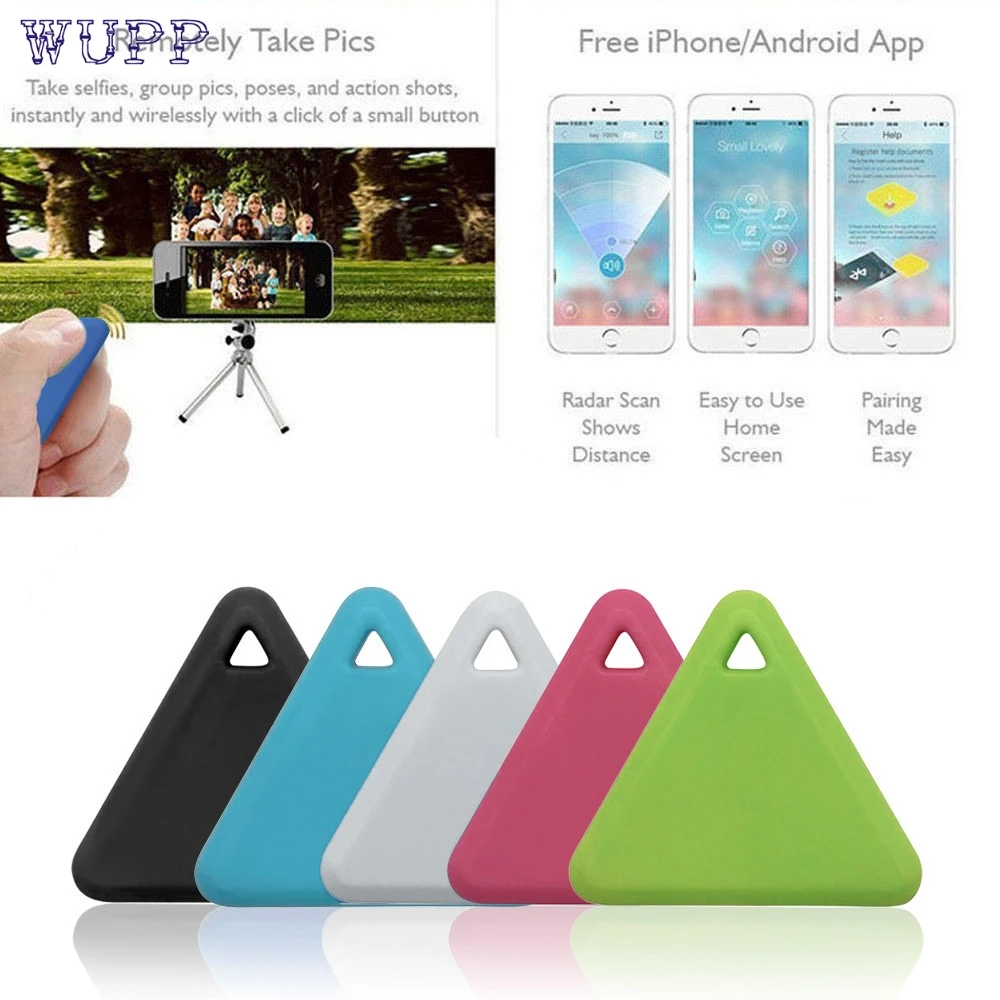 

Pets Smart Mini GPS Tracker Anti-Lost Waterproof Bluetooth Tracer Triangle Key rings Wallet Bag Kids Trackers Finder Equipment