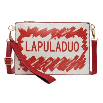 

Aelicy Women's Fashion Letter Print Pu Leather Clutch Bag Large Capacity Tote Zipper Messenger Bag Bolso De Embrague De Cuero Pu
