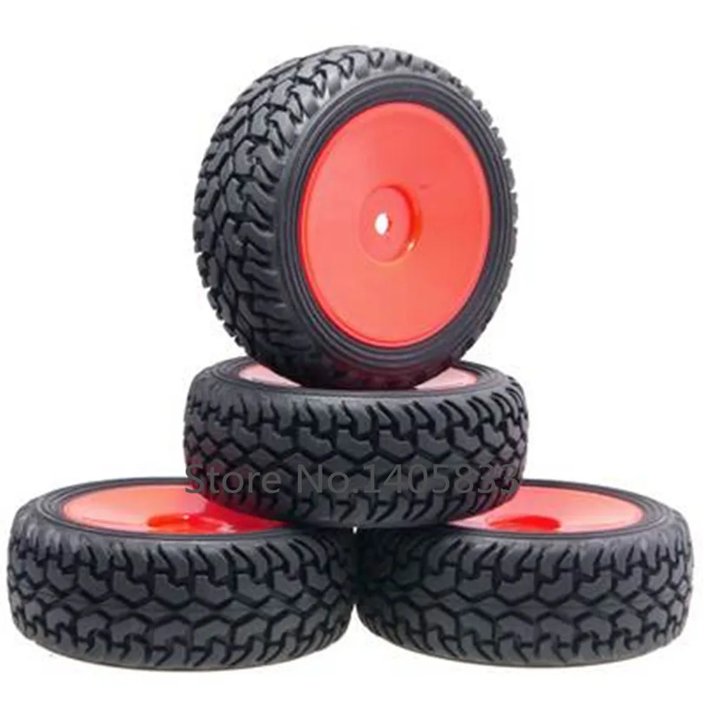 4pcs 1/16 1:10 Rally tire run flat tire change Rally 75mm