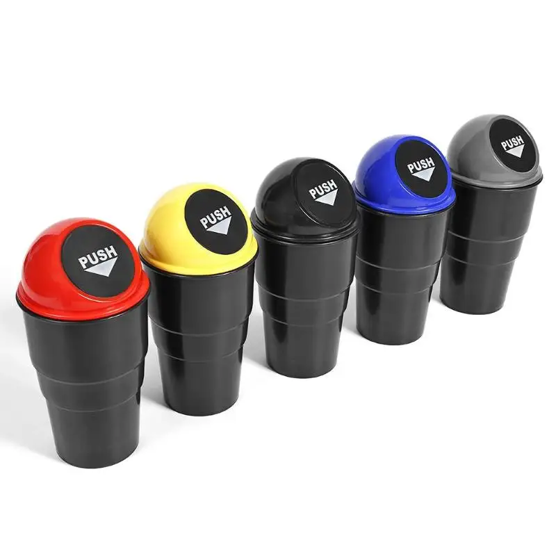 Car Mini Garbage Can Auto Creative Trash Can Vehicle Dust Holder Bin Box 5 Colors