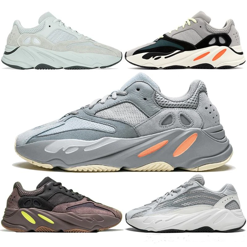 Yeezys air 700 кроссовки для мужчин женщин статическая соль Geode тройной черный белый