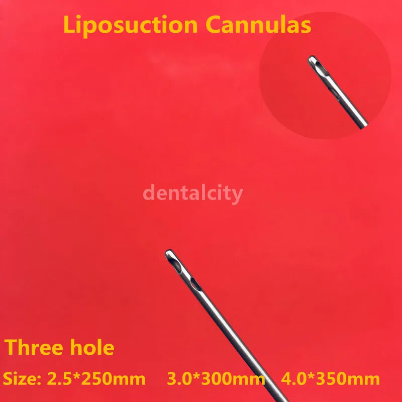 Три отверстия высокого качества канюля для липосакции Malleable для лица, пластической хирургии Beauy инструменты