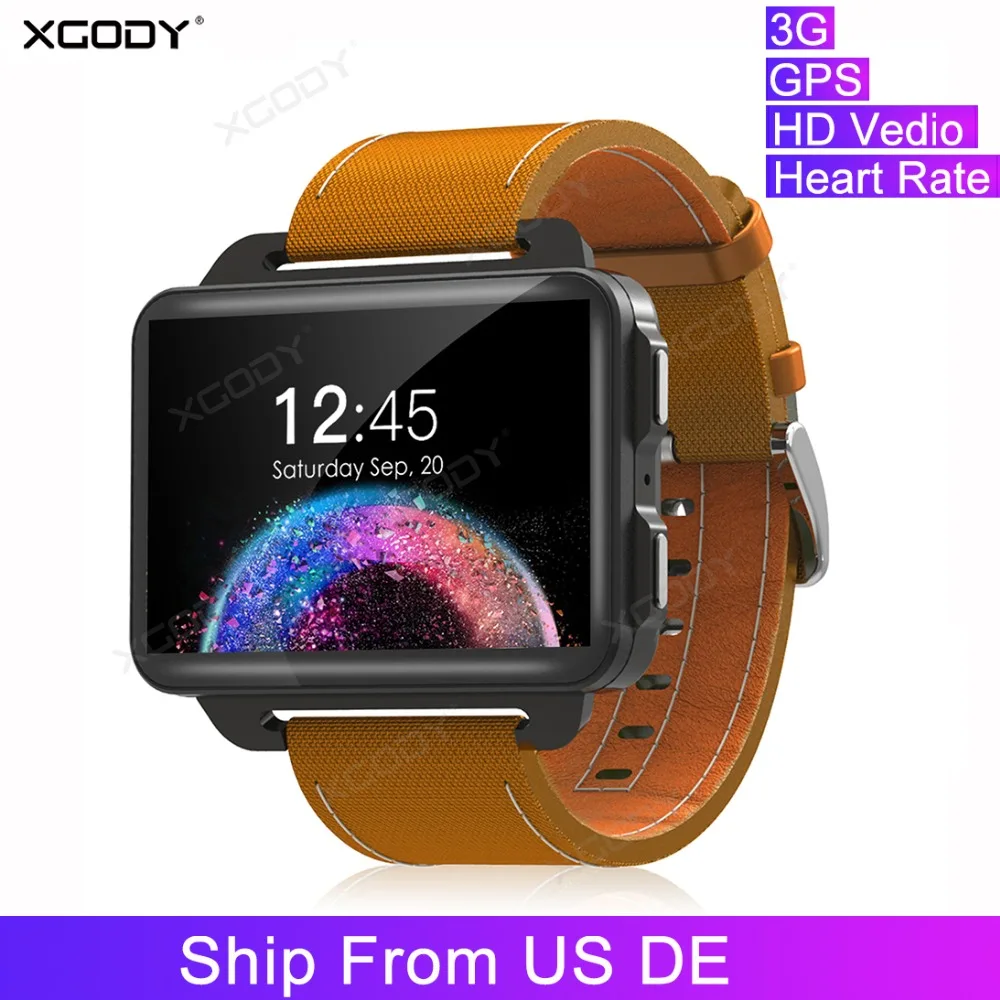 

XGODY DM99 3G HD Vedio Call Smart Watch 1200mAh Men Super Screen GPS Wifi Bluetooth Fitness Bracelet Pedometor Smart Clock