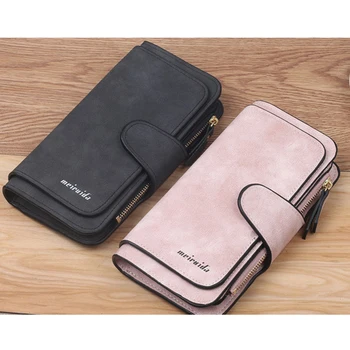 

Lady's Multi-Function Wallet Women Multi-Card Card Bag Wallet Women Three-Fold Long-Style Purse