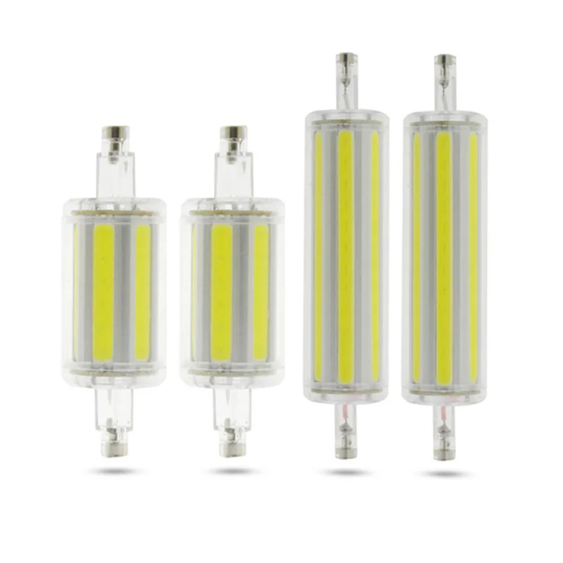 COB Dimmable R7S LED Lamp 15W 30W 78mm 118mm LED R7S Light Bulb AC85-265V Replace Halogen Light spot light r7s 78mm r7s 118mm
