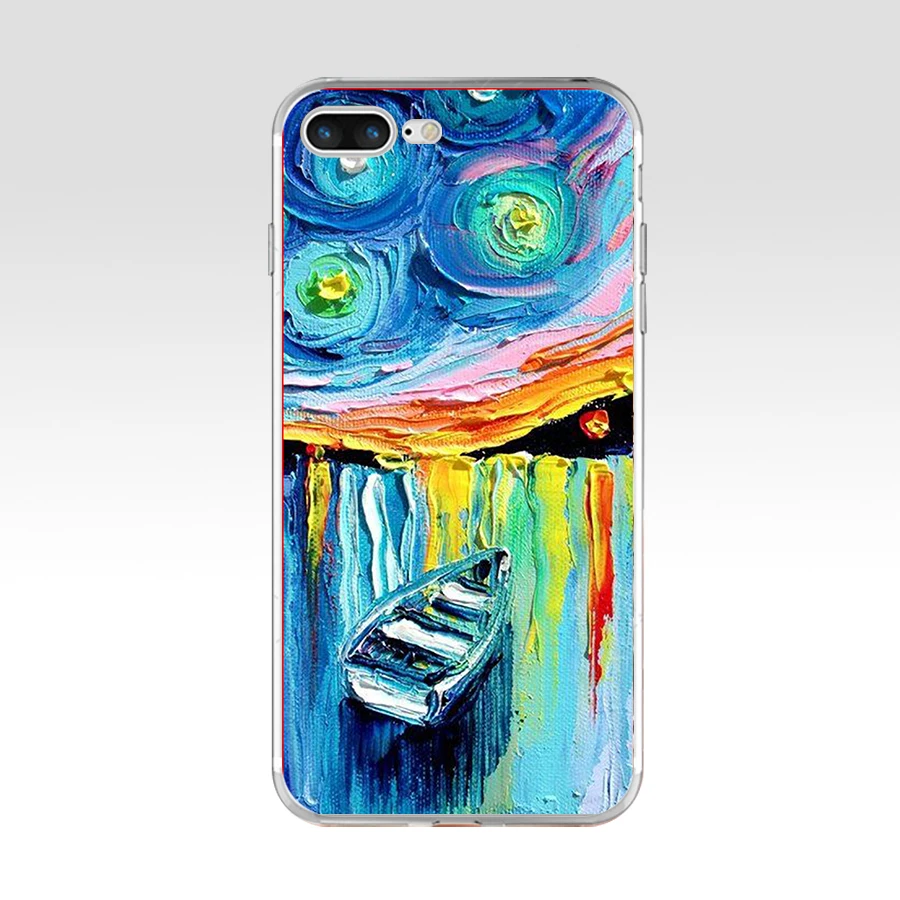 81G чехол с рисунком Ван Гога для iPhone 6 7 8 plus, чехол из мягкого ТПУ, силиконовый чехол для Apple iPhone 6S 7 8 plus, чехол - Цвет: 26
