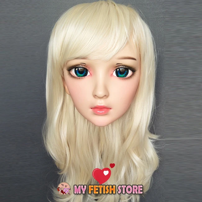 Ya-02) Gurglelove женский милая девушка смолы половина головы Kigurumi BJD маска косплэй японского аниме роль маска Лолиты Crossdress кукла