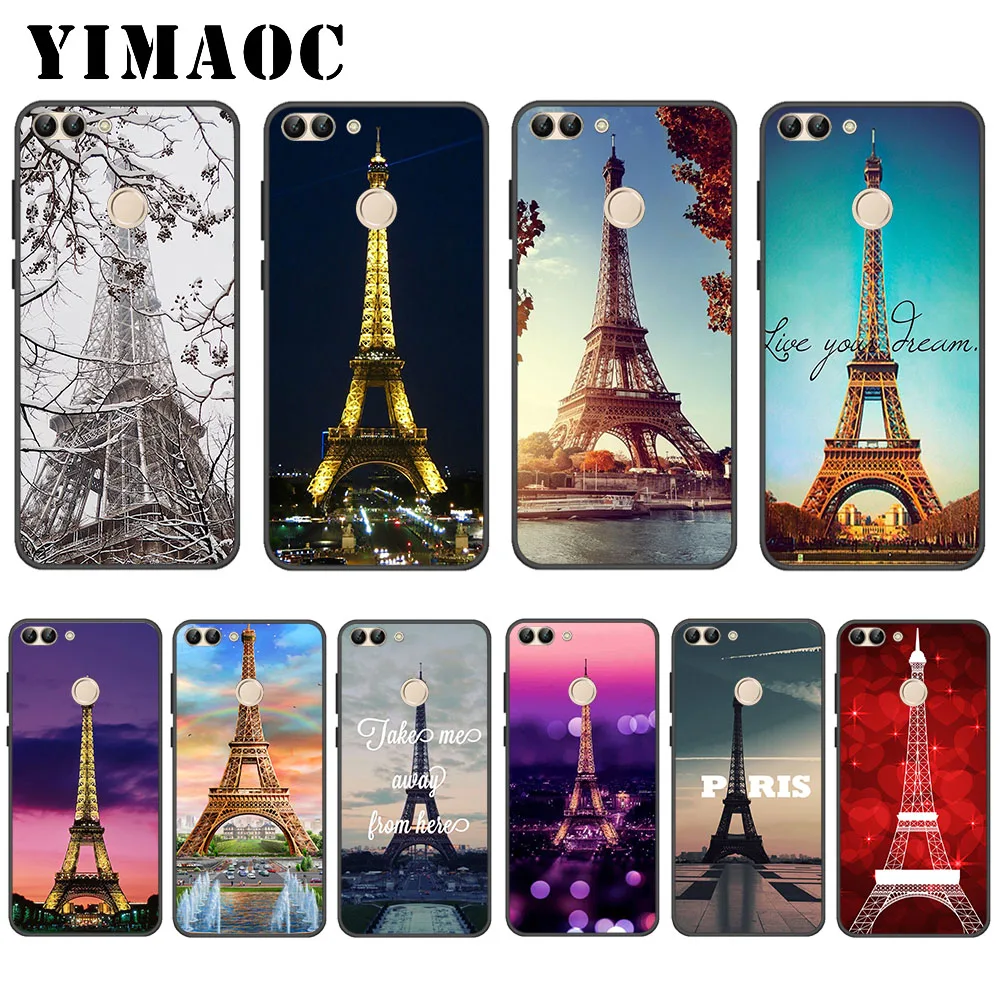 

YIMAOC Love Paris Eiffel Tower Soft Case for Huawei P20 P30 Lite Mini Plus Pro P Smart 2019