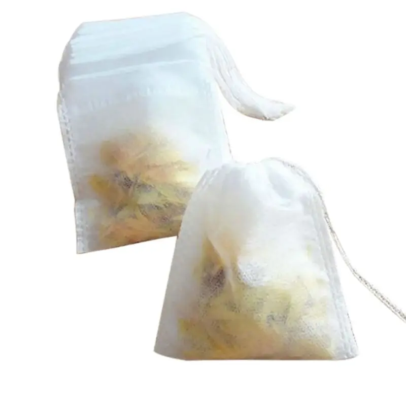 100 шт одноразовые чайные пакетики 5,5x7 см пустые Ароматические чайные пакетики с нитью Heal Seal фильтровальная бумага для травяного чая Bolsas de te