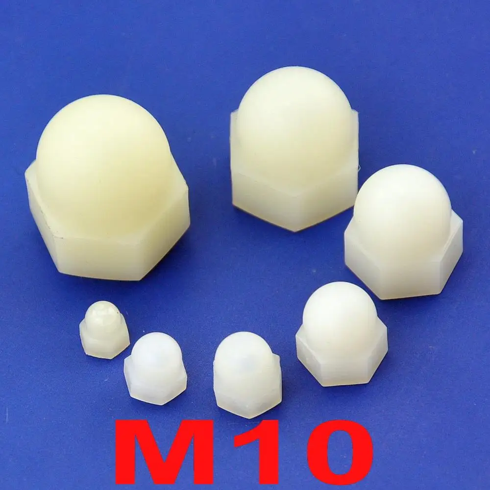 

( 10 pcs/lot ) Metric M10 Nylon Acorn Hex Cap Nut.