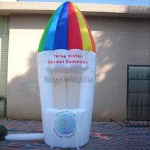 Бесплатная доставка киоск дизайн надувные Мороженое booth игрушка палатка