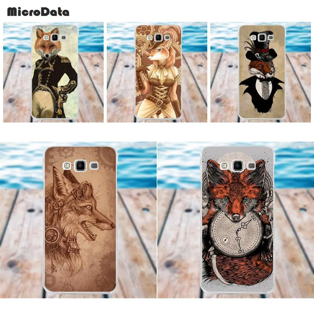 

MicroData Steampunk Fox Soft TPU Cases For Samsung Galaxy A3 A5 A7 J1 J2 J3 J5 J7 2015 2016 2017