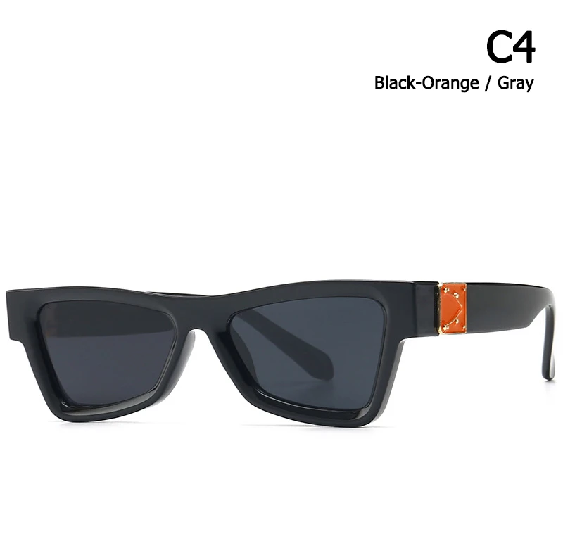 JackJad Модные Винтажные тонкие солнцезащитные очки в стиле бабочки в стиле хип-хоп для мужчин и женщин крутой фирменный дизайн солнцезащитные очки Oculos De Sol 8444 - Цвет линз: C4