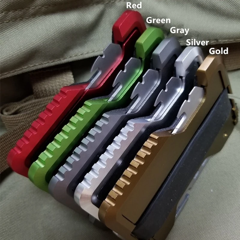 Billige Metall Clip EDC Brieftasche Taktische Multi funktion Brieftasche Karte Paket Armee Fans Ausrüstung Outdoor Camping überleben werkzeug