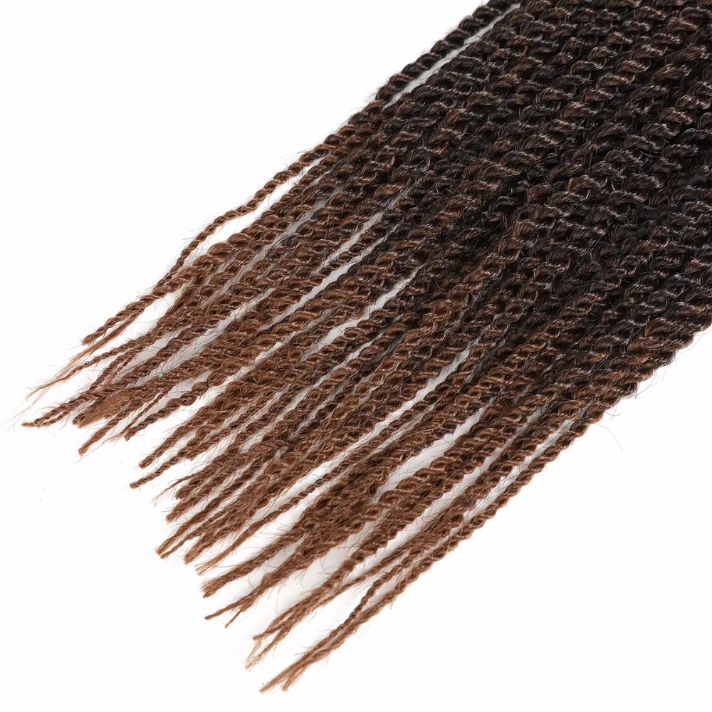X-TRESS Senegalese Twist Crochet Braids Hair Extensions 35roots/pack 20'' Synthetic High Temperatur