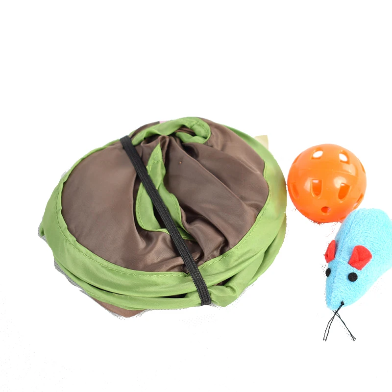 Portable Folding Pet Bag Play Tent Toys Mobile Activity Multifunction Playing Bed Cat House With Ball Bell Mouse PT0063 (14)