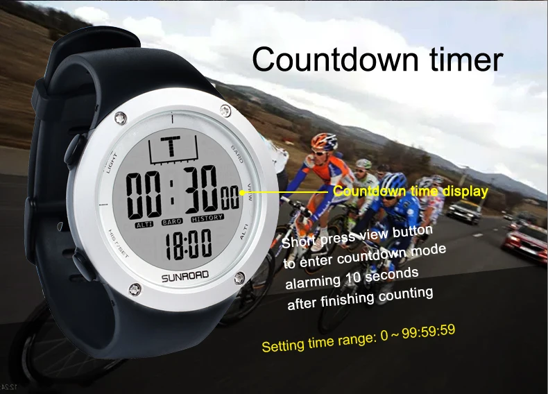 Sunroad FR722 fishing sports watch single description photo EN 09