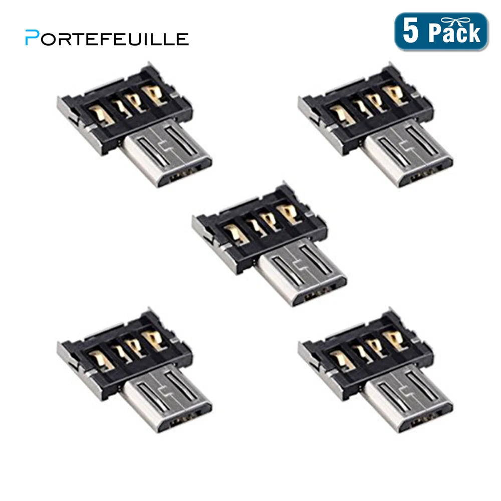 

Portefeuille 5pcs micro usb otg adapter connector huawei mate 20 X honor V10 9 mate 10 pro p10 Android Smartphone Flash Disk usb
