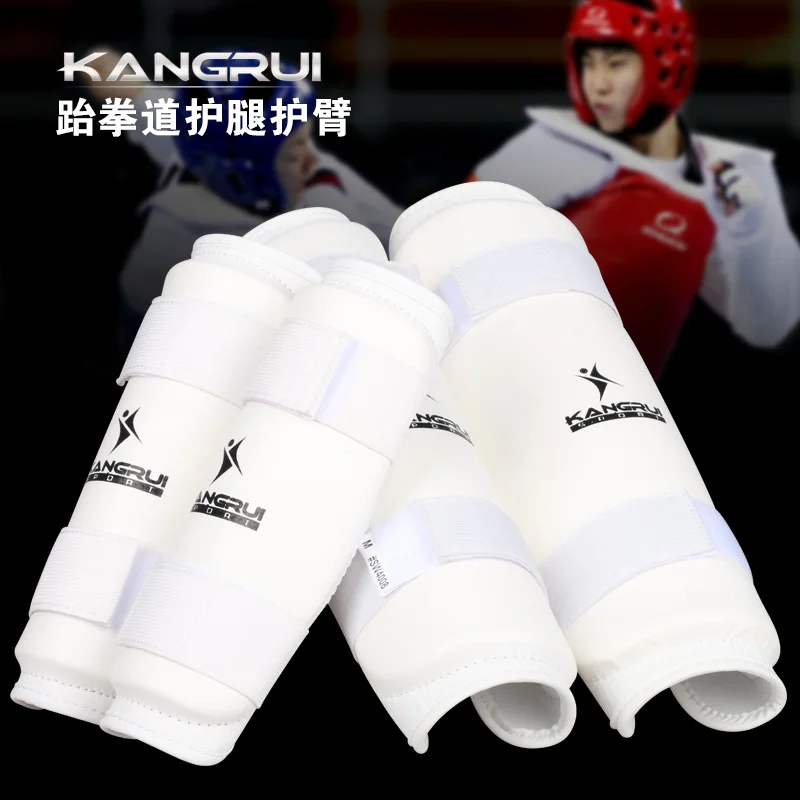 

New Adult Child Taekwondo Protector Shin Foot Guards Kickboxing WTF Approved MMA Sanda Protection Material Arts