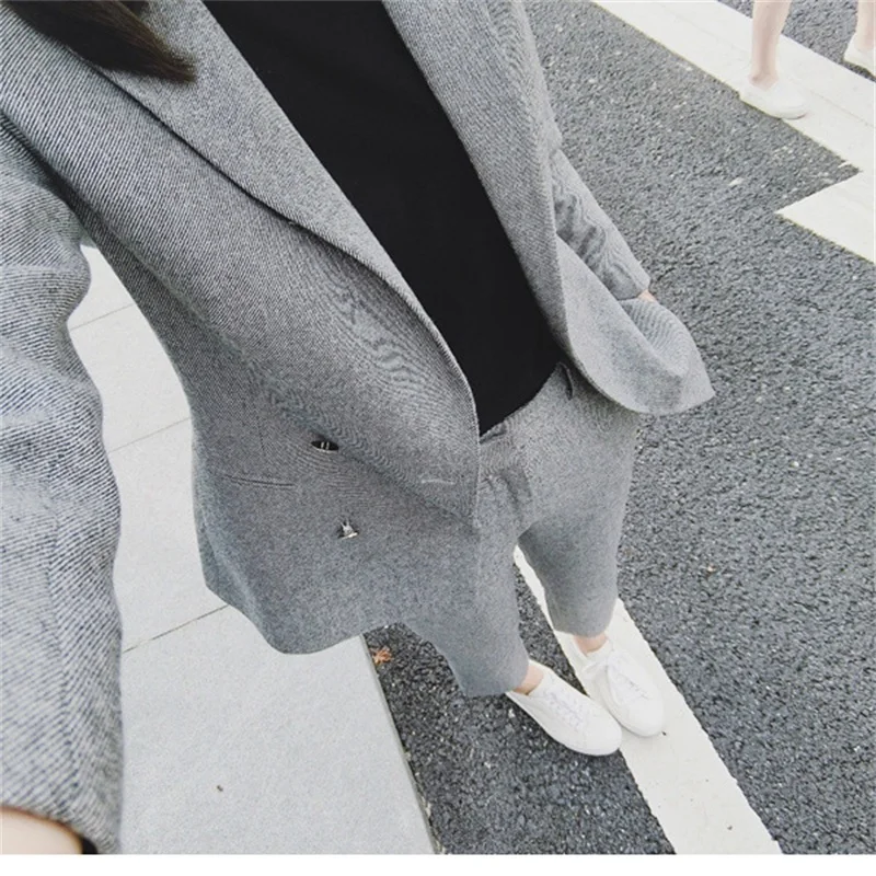 

2018 Fashion Style OL Elegant Ladies' suit Formal suit Dress full set of double-breasted women's suit jacket Ultra-thin jacket