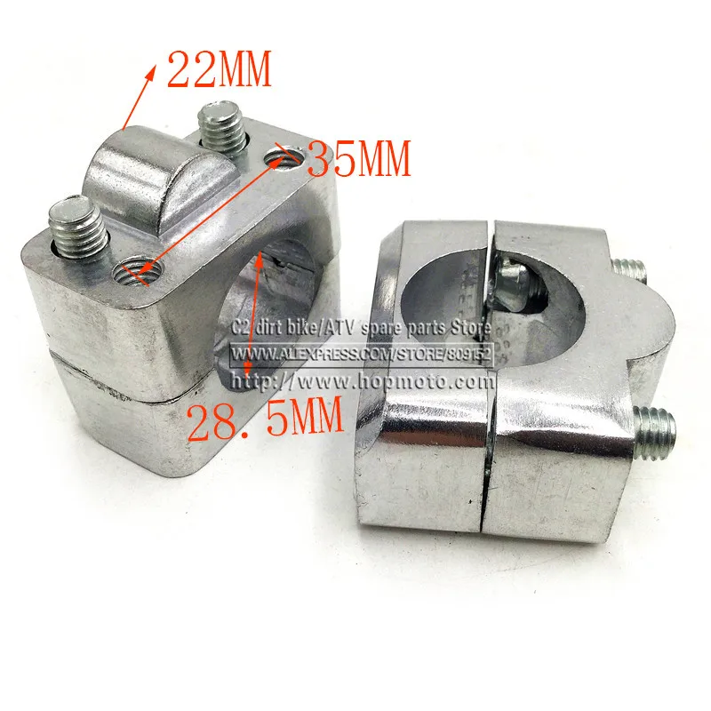 HandleBar Fat Bar Risers Mount Clamp Adapter 7/8 1 1/8 Universal Solid