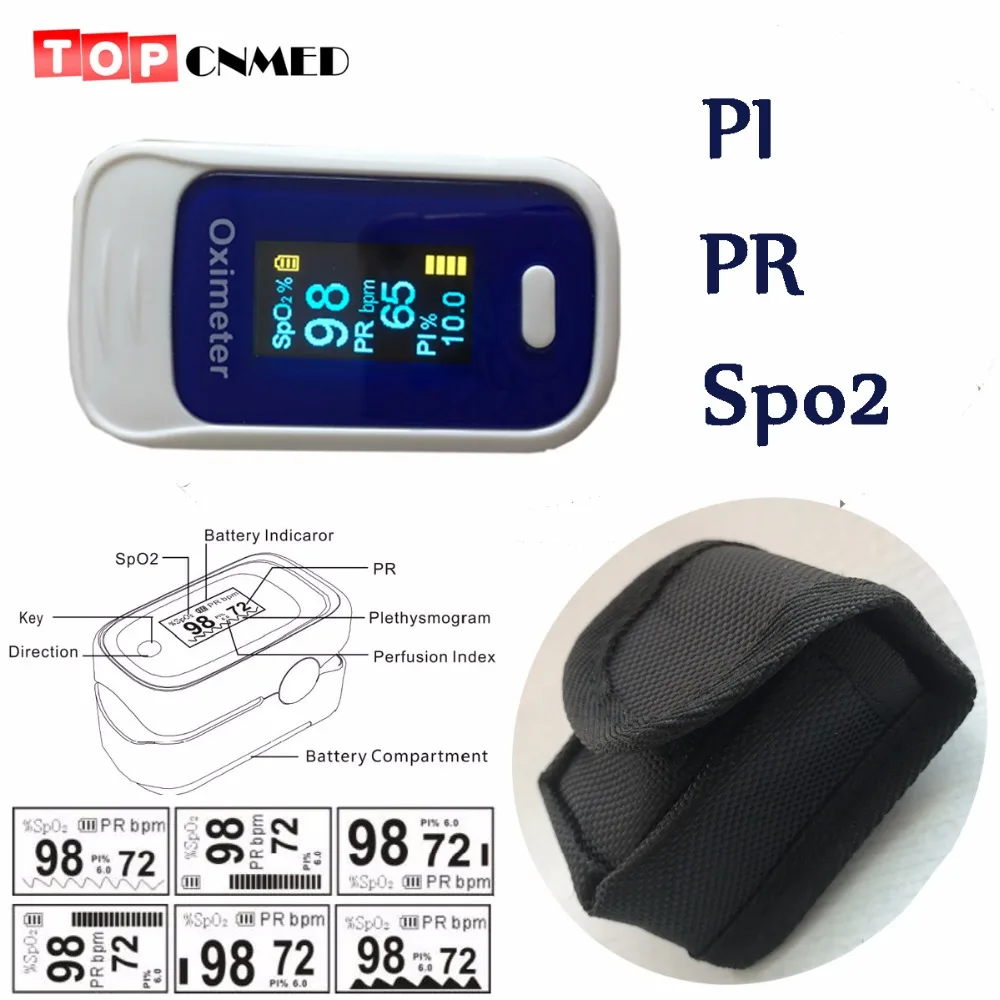 Пульсоксиметр с пальцевым наконечником SPO2 pri PI 3 размера пульсоксиметр датчик