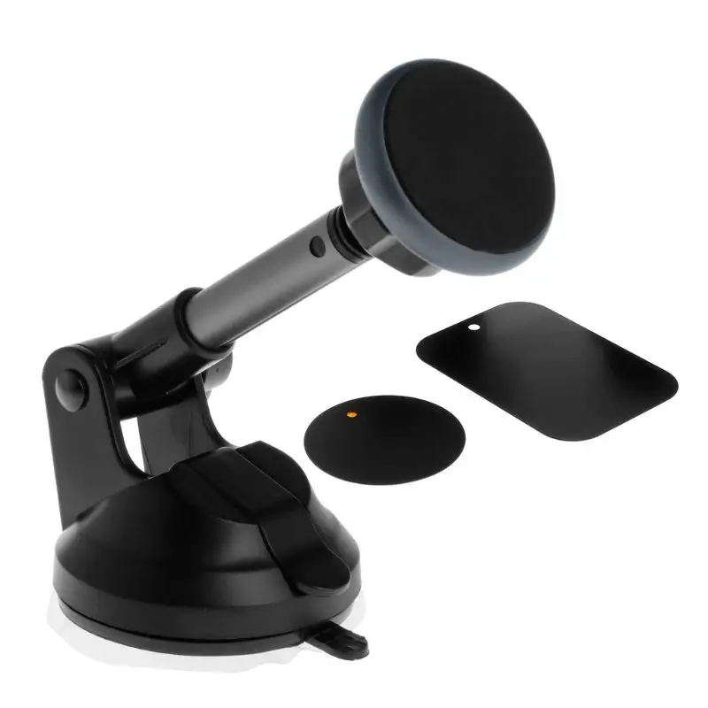 

Car Phone Tablet Holder Multifunction Rotating 360 Telescopic Magnetic Mount Dash GPS Quick-snap for iPhone Samsung Xiaomi