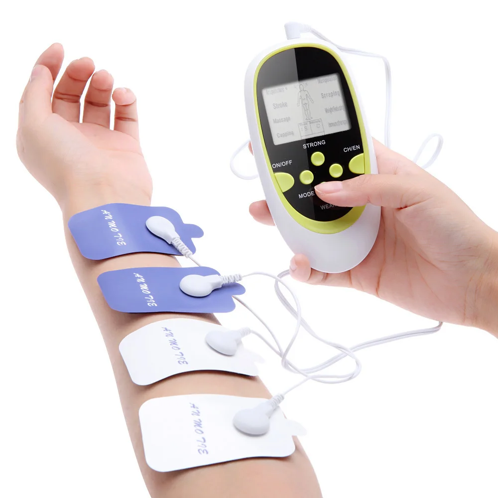 

Dual-output ulti-functional masazhers 8 electrode pads TENS EMS unit body MASSAGER MACHINE/Electronic pulse/muscle stimulator