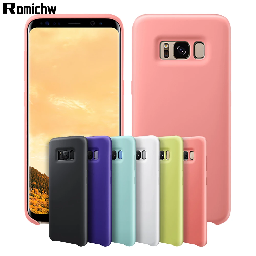 

Original Silicone Case For Samsung Galaxy S8 S9 Plus Case Logo Official Cover For Samsung Note 9 Note 8 Phone Cases Funda Coque