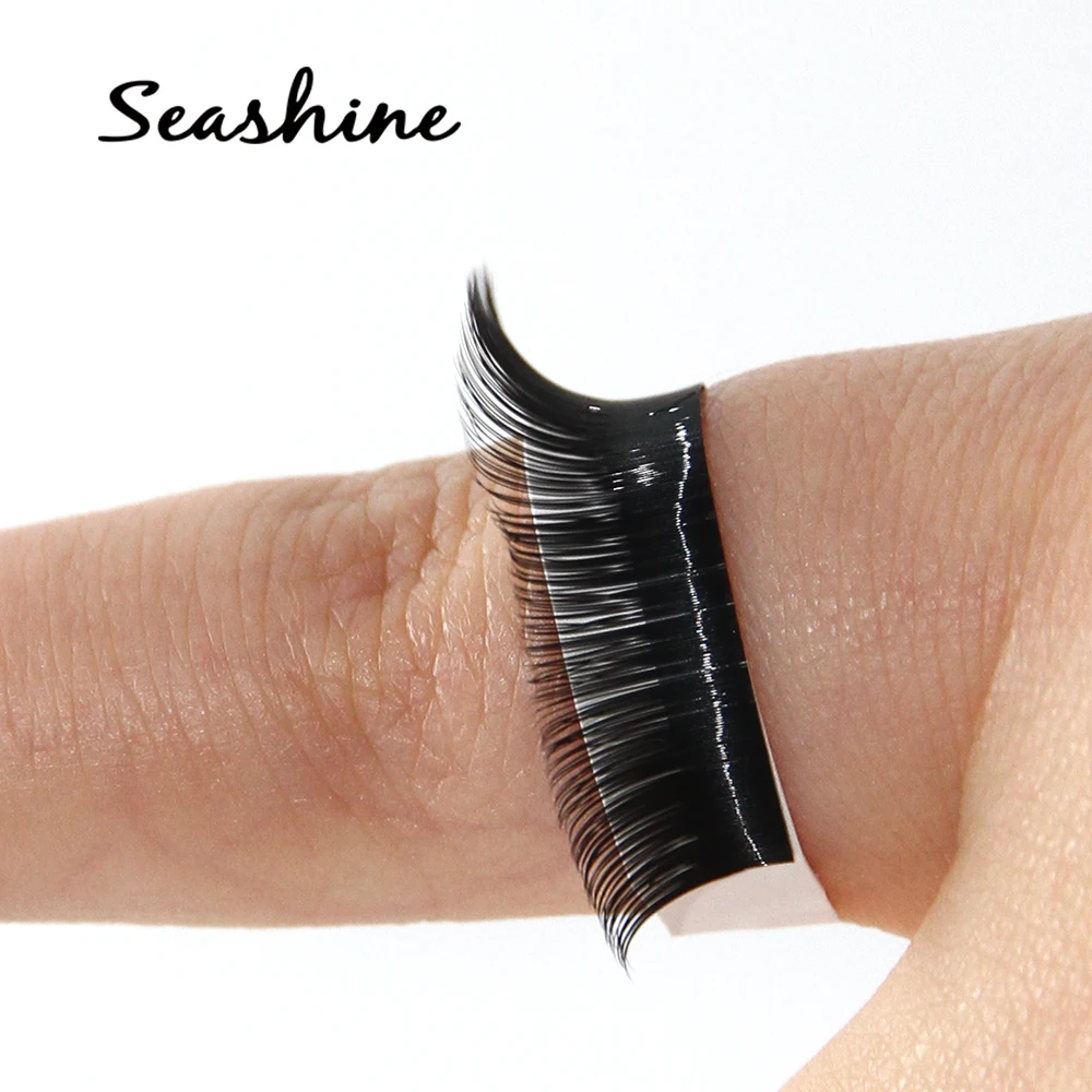 

Lashes 8-15mm Cashmere Flat Lashes Eyelash Extensions Ellipse Lash Materials Korea thick eyelashes Seashine C D Curl