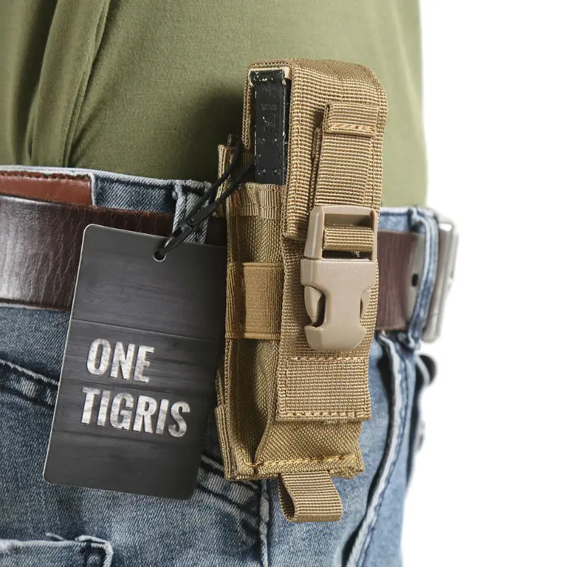 Tactical Outdoor Military Flashlight Bag Portable Folding